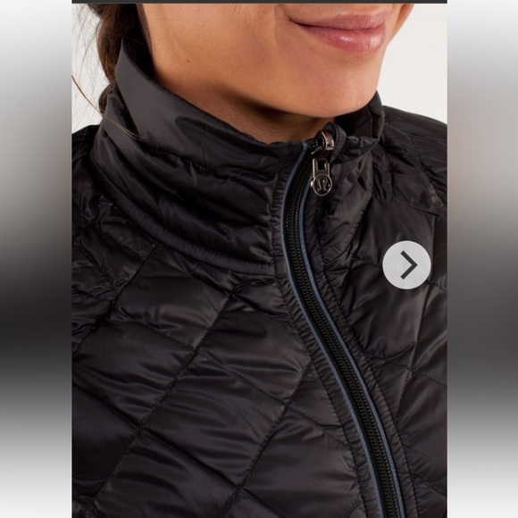 Lululemon Run:Turn Around Goose Down Puffer Jacket Black Grey Size S - Picture 4 of 16